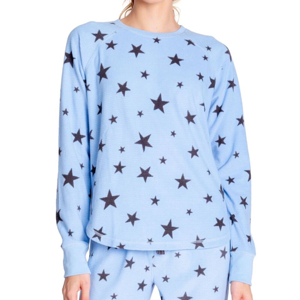 Insomniax Womens Printed Long Sleeve Pajama Top Only,1-Piece